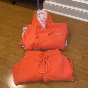 Men’s Orange/White Mesh Champion Tracksuit S/XS